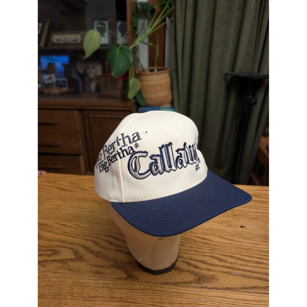 Vintage Callaway Golf Big Bertha Hat Sports Specialties Navy White Strapback